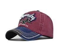 Classic Washed Cotton Eagle icon Hat Men Women Baseball Cap Men Cap for Women Baseball Cap for Men (Cotton, Washed Burgundy)