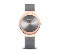Bering , Classic Slim Design Watch with Swarovski Elements ,Gray female, Sizes: ONE SIZE
