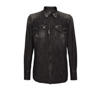 Classic Western Denim Shirt - male - Dsquared2 - Denim Shirts - Gray - L - Shirts L