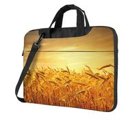 Classic Wheat Field Laptop Bag Briefcase Pad Notebook Compartment Elegant Business Bag Separate Office