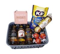 Classic Whisky Trio Miniature Gift Basket |Gift Hamper| Vodka Gift | Alcohol Gift | For Her | Adult Gifts (You are my favourite wife)