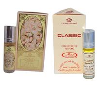 Classic & White Full Concentrated Perfume Oil Roll-On - Long Lasting Attar for Men & Women - Alcohol Free - 6ml Each (Pack of 2)