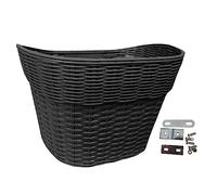 Classic Wicker Basket for Adults - Easy Installation, large black