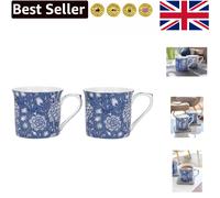 Classic Wild Tulip Mugs Gift Set - Durable Bone China, Perfect for Any Occasion