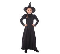 Classic Witch Costume Girls Wicked Witch Fancy Dress Outfit World Book Day Age 3
