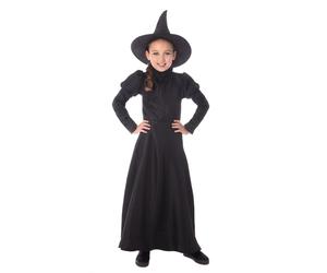 Classic Witch Costume Girls Wicked Witch Fancy Dress Outfit World Book Day Age 3