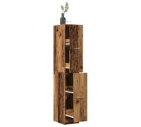 Classic Wooden Engineering Apothecary Armoire with Ample Storage Space for Home & Office Metal Slide Drawers for Organization and Style