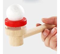 Classic Wooden Game Floating Ball Blow Pipe & Balls Blowing Toys