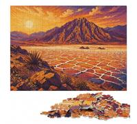 Classic Wooden Jigsaw, Adults, Death Valley Landscape, 1000 Pieces | Image-area sorting - a clear section-by-section approach over several sessions.