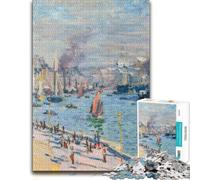 Classic Wooden Jigsaw, Adults, Port of Le Havre 1874, 1000 Pieces | Visual matching and sorting: an activity that can be paused and resumed in spare time.