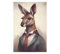 Classic Wooden Jigsaw Puzzle for Adults, Kangaroo Magic Realism, 1000 PCS