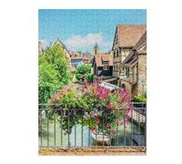 Classic Wooden Jigsaw Puzzle for Adults, Romantic Colmar, 500 PCS