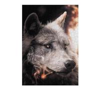 Classic Wooden Jigsaw Puzzle for Adults, The Big Bad Wolf, 300 PCS