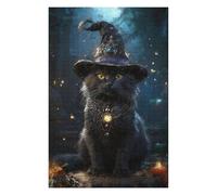 Classic Wooden Jigsaw Puzzle for Adults, The Purrfect Spellcaster, 1000 PCS