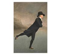 Classic Wooden Jigsaw Puzzle for Adults, The Skating Minister, 1000 PCS