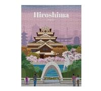 Classic Wooden Jigsaw Puzzle for Adults, Travel to Hiroshima, 500 PCS