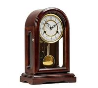 Classic Wooden Pendulum Clock With Westminster Chimes - Elegant Mechanical Table Clock For Living Room, Office, And Home Decor