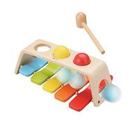 Classic World 2-in-1 Xylophone with Hammer Bench - Suitable for 3+ Years Old - Interactive Toys for Babies, Toddlers and Childrens - Early Development Toys - Wood Pounding bench with Vibrant Xylophone