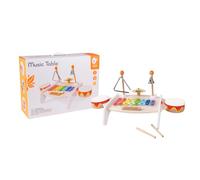 Classic World 40529 Wood Toys Music Table, White