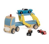 Classic World Colourful Wooden Transporter Truck with 3 Cars