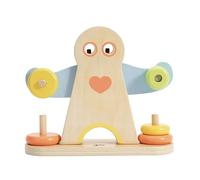 Classic World - Hercules Wooden Weightlifting Stacking Learning Game | Educational Learning Balancing Game for Kids 3 Years +