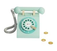 Classic World Kids Vintage Wooden Toy Play Telephone | Interactive Retro Wooden Telephone for Boys Girls 3 Years + | Educational Wooden Toys for Kids