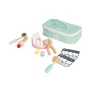 Classic World Kids Dentist Wooden Pretend Play Dentist Set | Dentist Set for Boys Girls with Carry Case for 3 years +