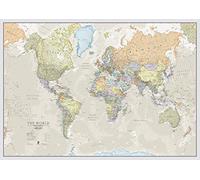 Classic World Map - Front Lamination - A0 118.9 x 84.1 cm
