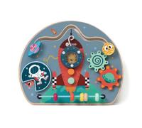 Classic World Rocket Busy Board - Includes Turning Blocks, Gears, Beads and Maze - Suitable for Kids 2 Year Old and Above - Learning and Development Baby Activity Board Toy