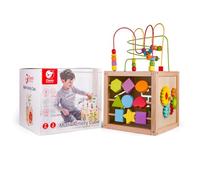 Classic World Wooden Multi-Activity Cube, Puzzle Shape Sorter, Bead Maze, Baby Developmental Toy, Large, 31.5 x 30 x 53 cm, 2 Years+