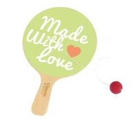 Classic World Wooden Paddle Ball Racket - Traditional Bat-and-Ball Toy with String for Hand-Eye Coordination & Active Play - Durable Wooden Racket for Kids’ Indoor & Outdoor Fun