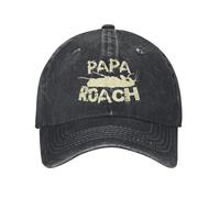Classic, Worn-Out, Washed with waterVintage Papa Roach Cockroach Animal Baseball Caps Unisex Style Distressed Cotton Headwear Rock Band Outdoor Adjustable Hats Capgift