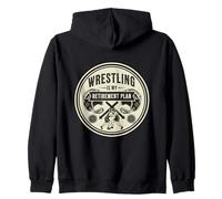 Classic Wrestling Is My Retirement Plan Wrestling Lover Zip Hoodie