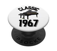 Classic Year 1967 with a grand piano. PopSockets Adhesive PopGrip