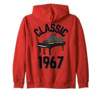 Classic Year 1967 with a grand piano. Zip Hoodie