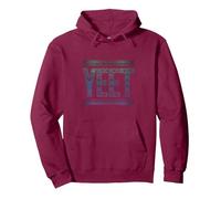 Classic Yeet Expression Design with Retro Twist Pullover Hoodie, Adult Unisex, Burgundy, XX-Large