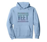 Classic Yeet Expression Design with Retro Twist Pullover Hoodie, Adult Unisex, Dusty Blue, Large
