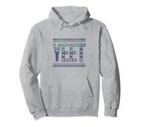 Classic Yeet Expression Design with Retro Twist Pullover Hoodie, Adult Unisex, Heather Grey, Large