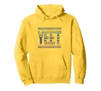 Classic Yeet Expression Design with Retro Twist Pullover Hoodie, Adult Unisex, Lemon Yellow, XX-Large