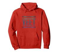 Classic Yeet Expression Design with Retro Twist Pullover Hoodie, Adult Unisex, Red, X-Large