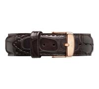 Daniel Wellington Classic York, Brown/Rose Gold Watch Strap, 20mm, Leather, for Men