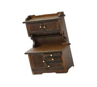 Classical 1/16 Miniature Sideboard With Double Door For Dollhouses Scene Display Decoration And Landscape Accessories Dollhouses Decors