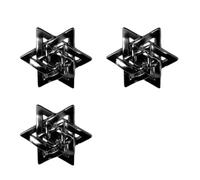 Classical Alloy Star Brooch Dateless Vintage Styles Versatile Wear for Suits Dresses Coats Secure Fastening Long Lasting Shines Retro Hexagram Pin