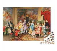 Classical Art Jigsaw Puzzles 1000 Pieces Recycled Paper Royal Party Adult Jigsaws Developing Children‘s Intelligence Educational Game for Family 52x38cm/1000pcs