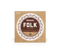 Classical Ball End Strings, Silver Plated Bass, Black Nylon D'Addario EJ32 Folk