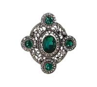 Classical Bowknot Heart Oval Shape Brooch Rhinestones Accent Stylish Accessory For Coats Jackets Special Occasion Vintage Brooch For Women