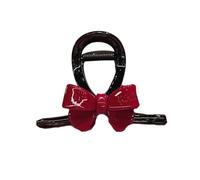 Classical Bowknot Shaped Hairpin with Acetate Construction 8cm Gentle Hold Available 3 Color Optional Hair Decoration Headdress with Bowknot Design