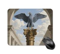 Classical Bronze Eagle Square Mouse Pads Non-Slip Rubber Base Mouse Mat Cute Mousepad Funny Computer Desk Accessories for Office Home Gaming Work 20 * 25cm
