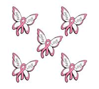 Classical Butterfly Brooch for Charity Event and Everyday Fashion Statement Breast Carcinoma Lapel Pin Couples Exchange Badge Pin