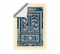 Classical Cabinet Design Botanical Unframed Wall Art Print A4 (29.7×21cm), Wall Decor for Living Room, Bedroom, Office & Home, Art Gift